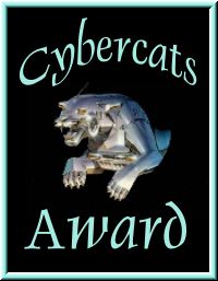 Du hast dich vor Längerem um einen CyberCats-Award beworben. Leider haben  wir Deine Bewerbung im falschen Ordner abgelegt, so daß sie erst jetzt wieder zum Vorschein kam. Aber besser spät als garnicht ;-)) Deine Seiten sind echt klasse. Und Deine Katzen sind einfach traumhaft. Ehrlich gesagt hätte ich nie gedacht, daß mir Perser mal gefallen würden ;-) Gratulation zum Award, nochmal sorry für die Verzögerung, und viele Grüße Korinna & Peter mit ihren CyberCats